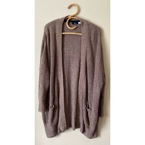 Urban Outfitters BDG Brown Knit Long Open Cardigan